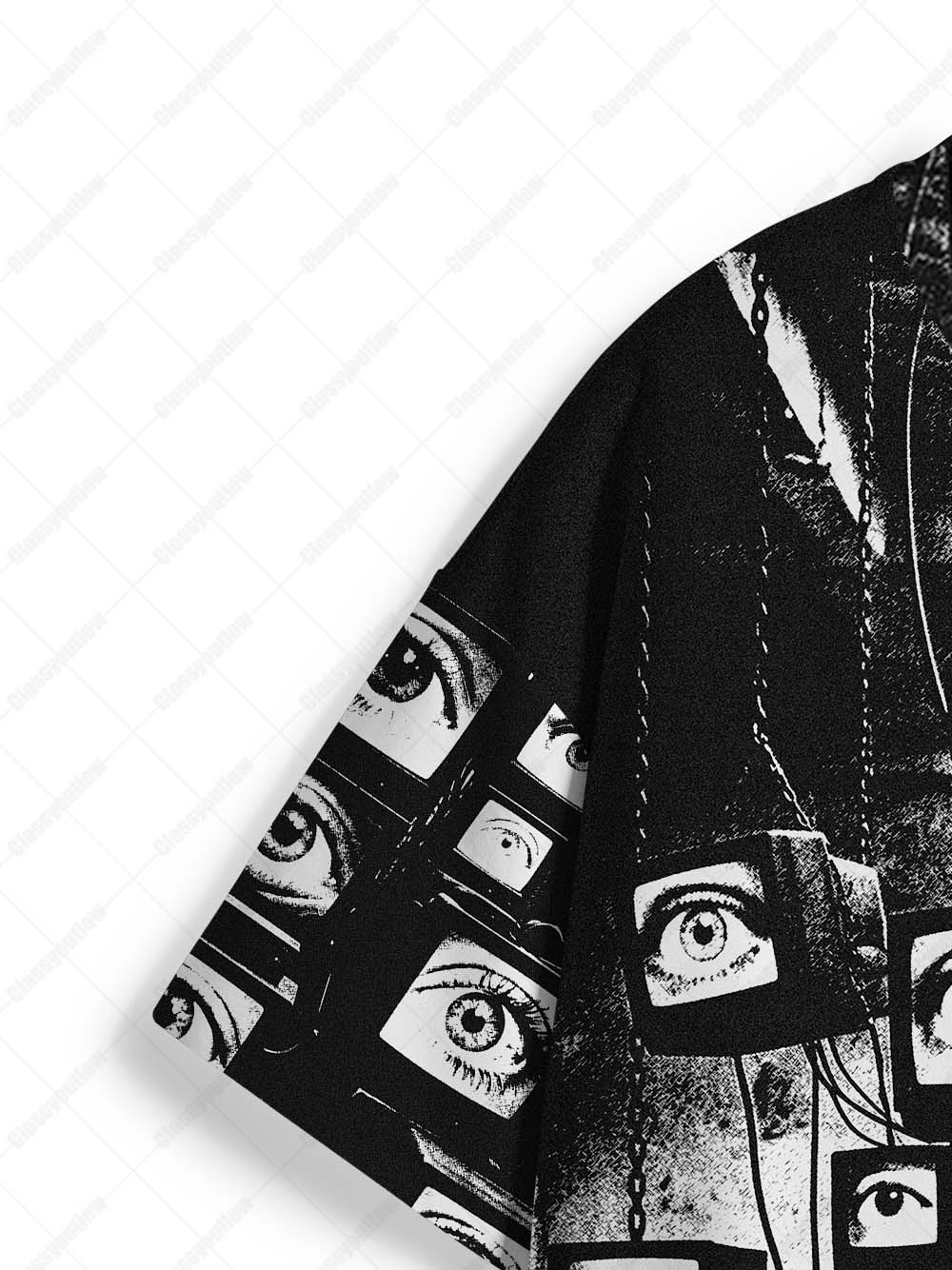 SURVEILLANCE TV EYES ECO OVERSIZED GRAPHIC TEES