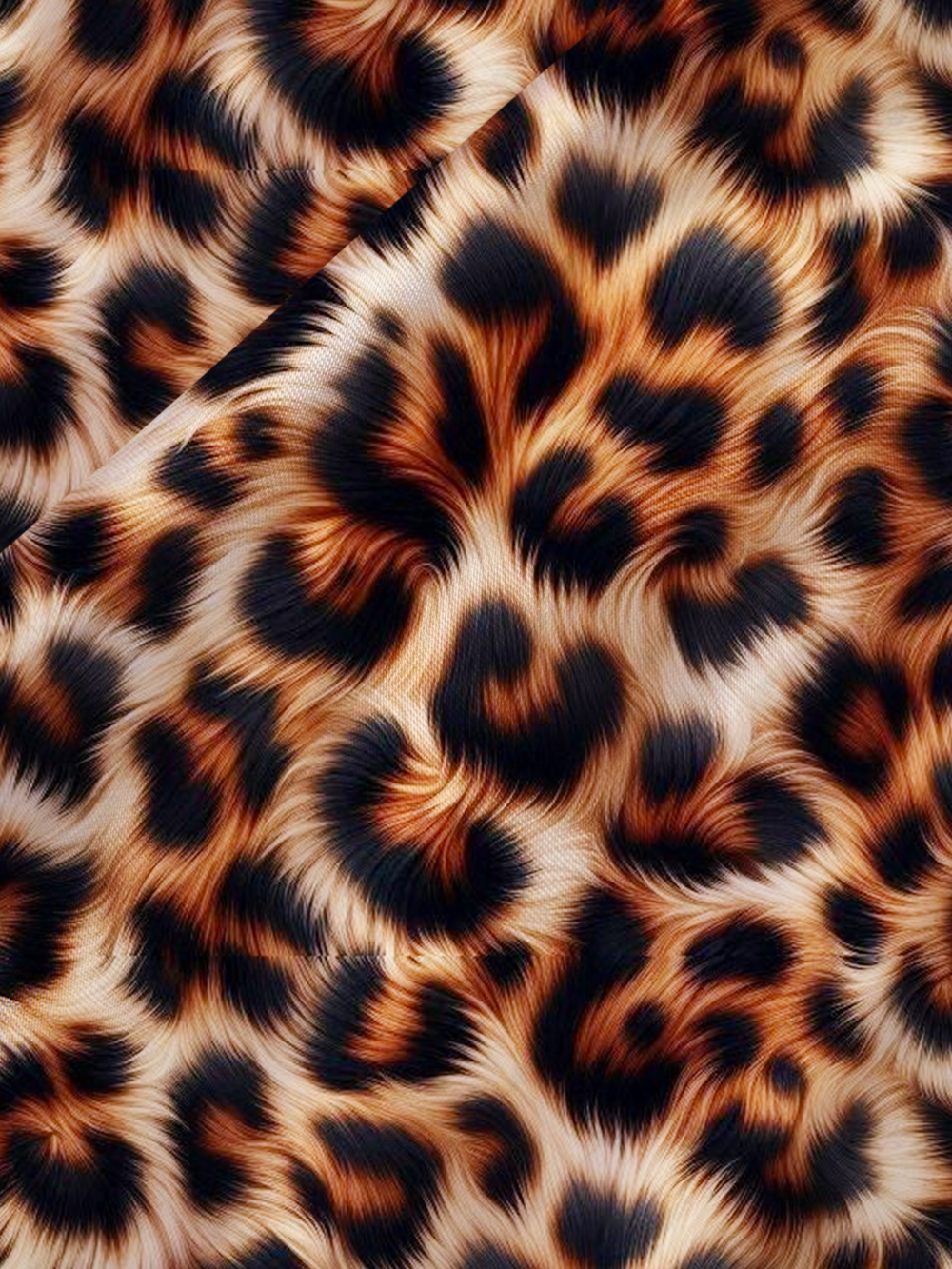WILD FUR FANTASY LEOPARD SATIN CROSS BACK MINI DRESS