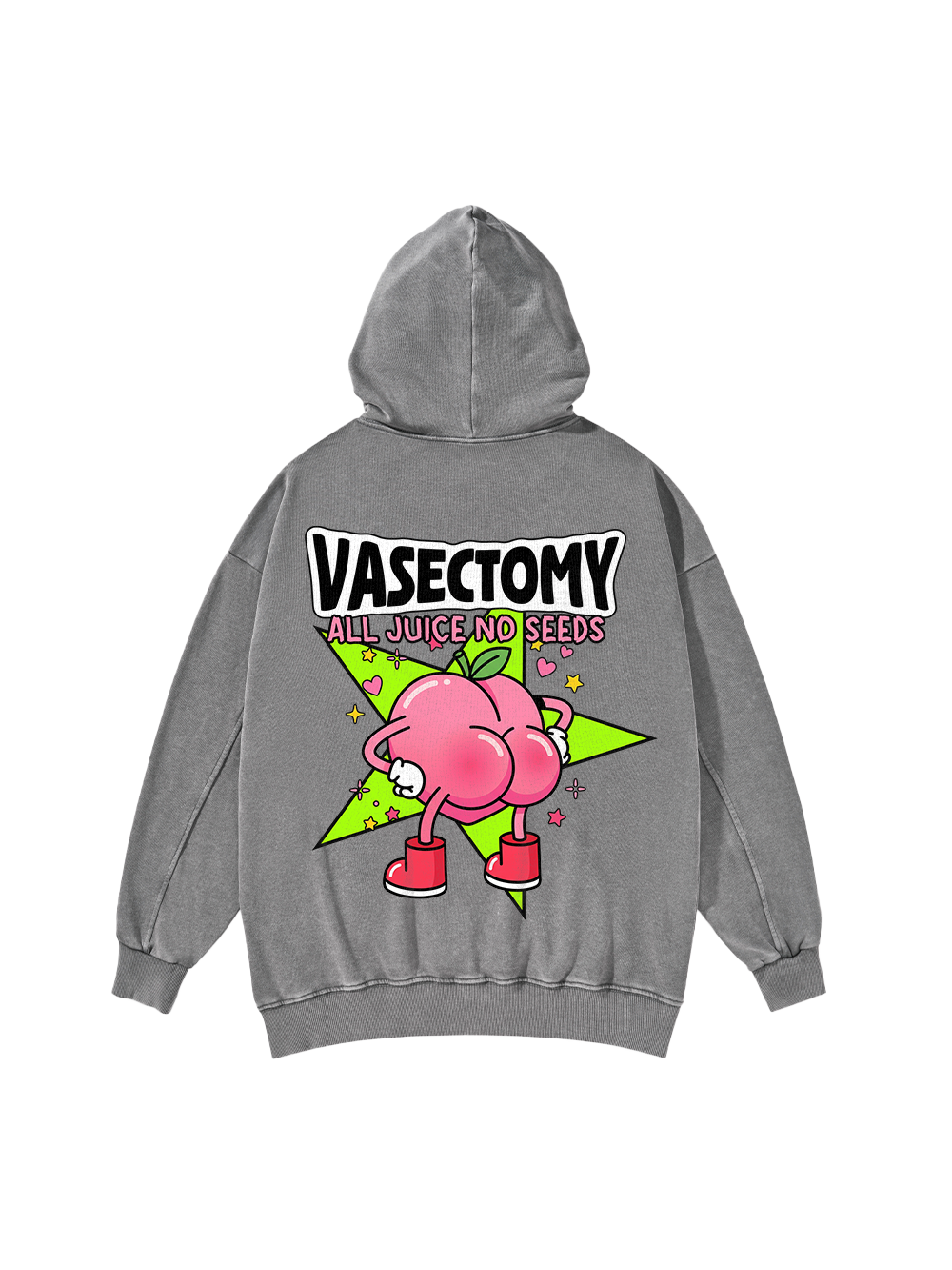 VASECTOMY ALL JUICE NO SEEDS WASHED HOODIE