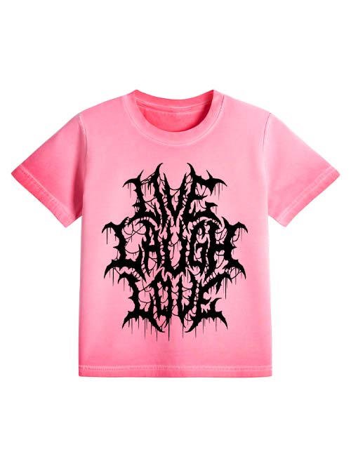 Live Laugh Love Washed Slim Tshirt