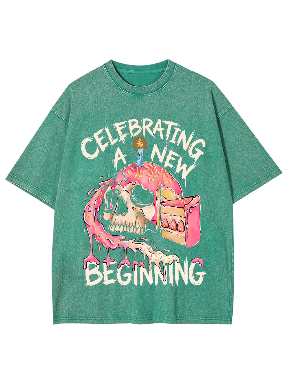 CELEBRATING A NEW BEGINNING WASHED TSHIRT