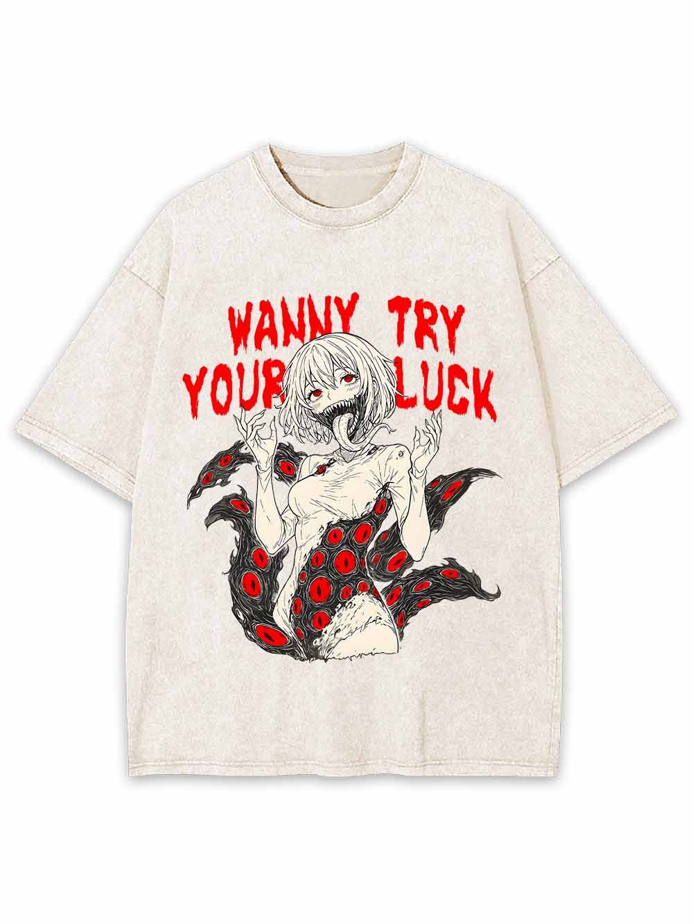 Wanna Try Your Luck Washed Tshirt