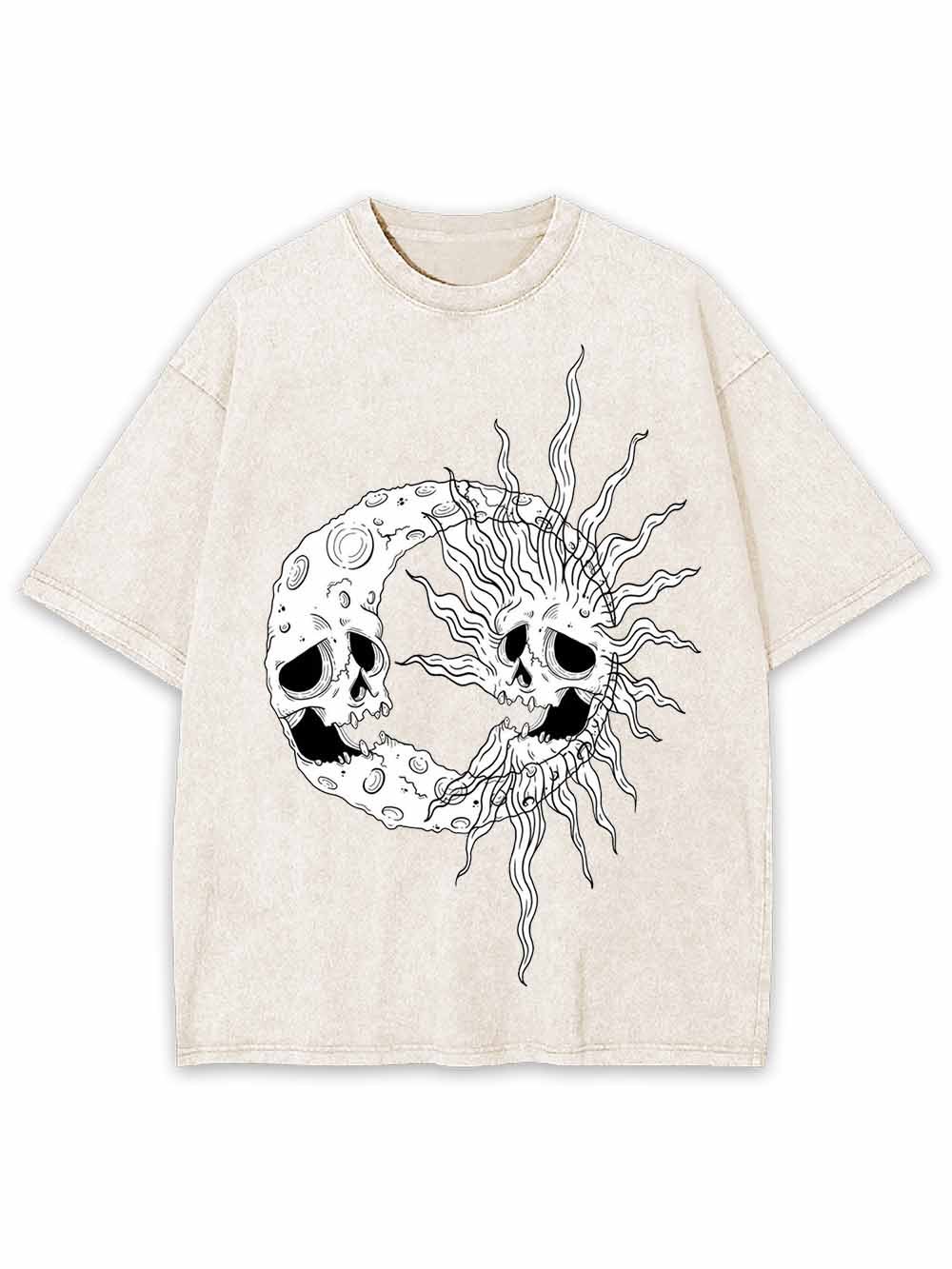 Celestial Skull Washed Tshirt