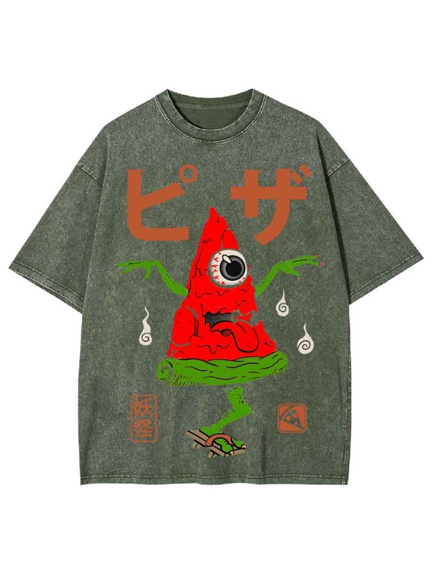 Pizza Demon Washed Tshirt