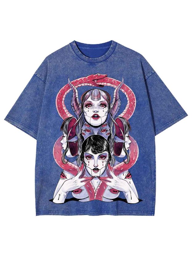 Serpent Siren Washed Tshirt