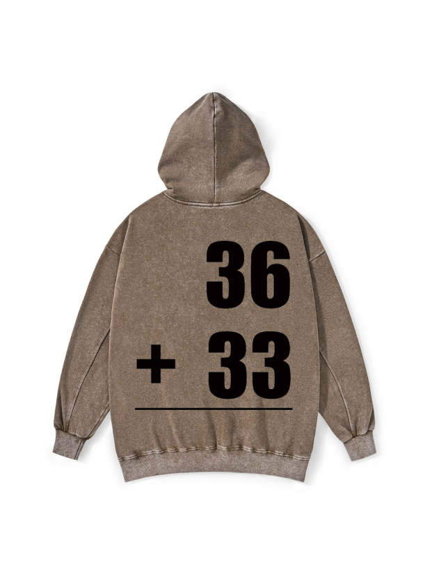 MATH PROBLEMS WASHED HOODIE