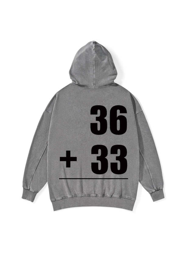 MATH PROBLEMS WASHED HOODIE