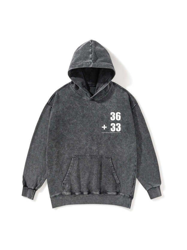 MATH PROBLEMS WASHED HOODIE