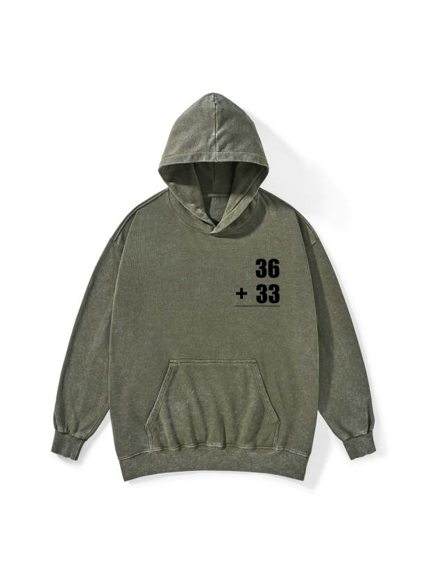 MATH PROBLEMS WASHED HOODIE