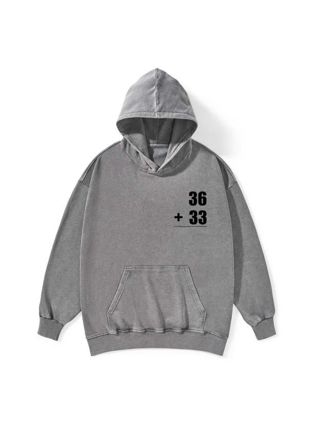 MATH PROBLEMS WASHED HOODIE