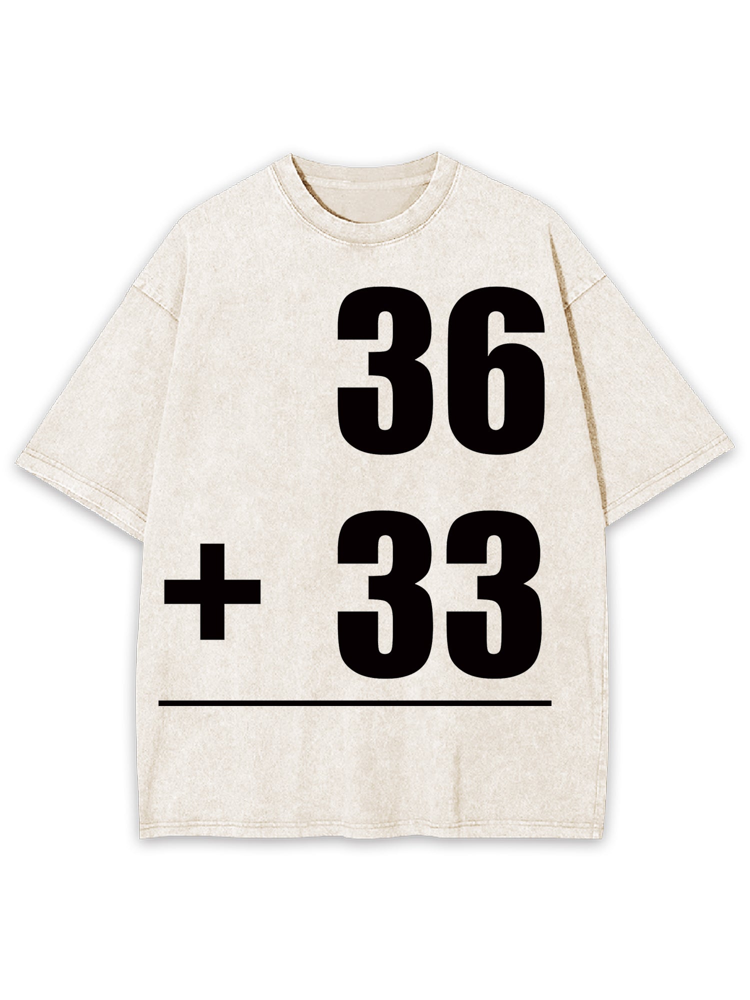 Math Problems Washed Tshirt-ClassyOutlaw