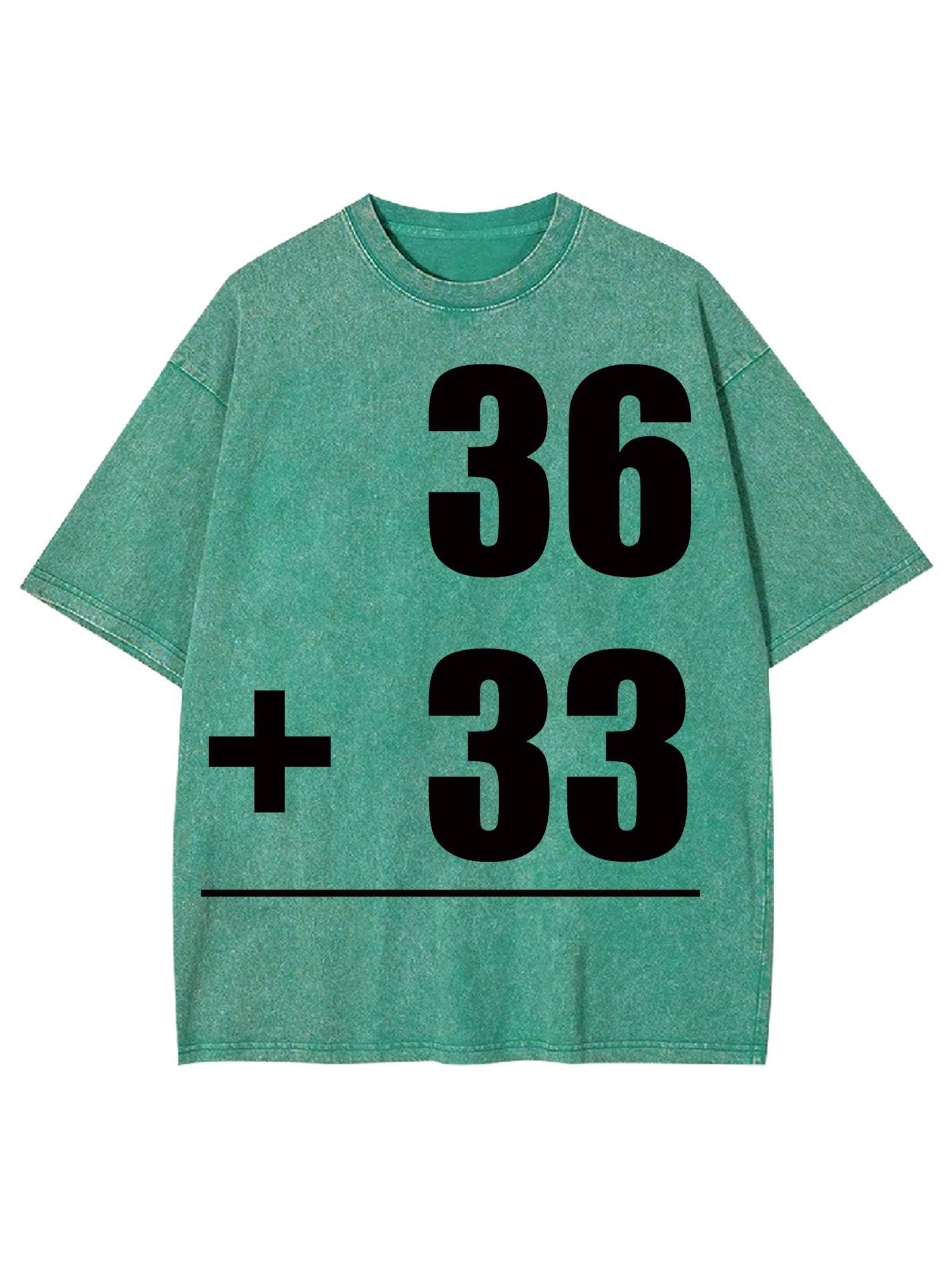 Math Problems Washed Tshirt-ClassyOutlaw