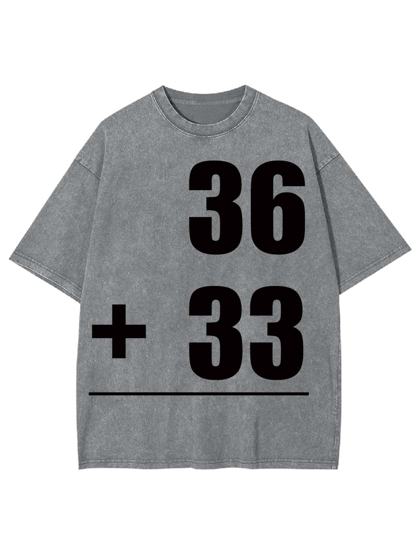 MATH PROBLEMS WASHED TSHIRT