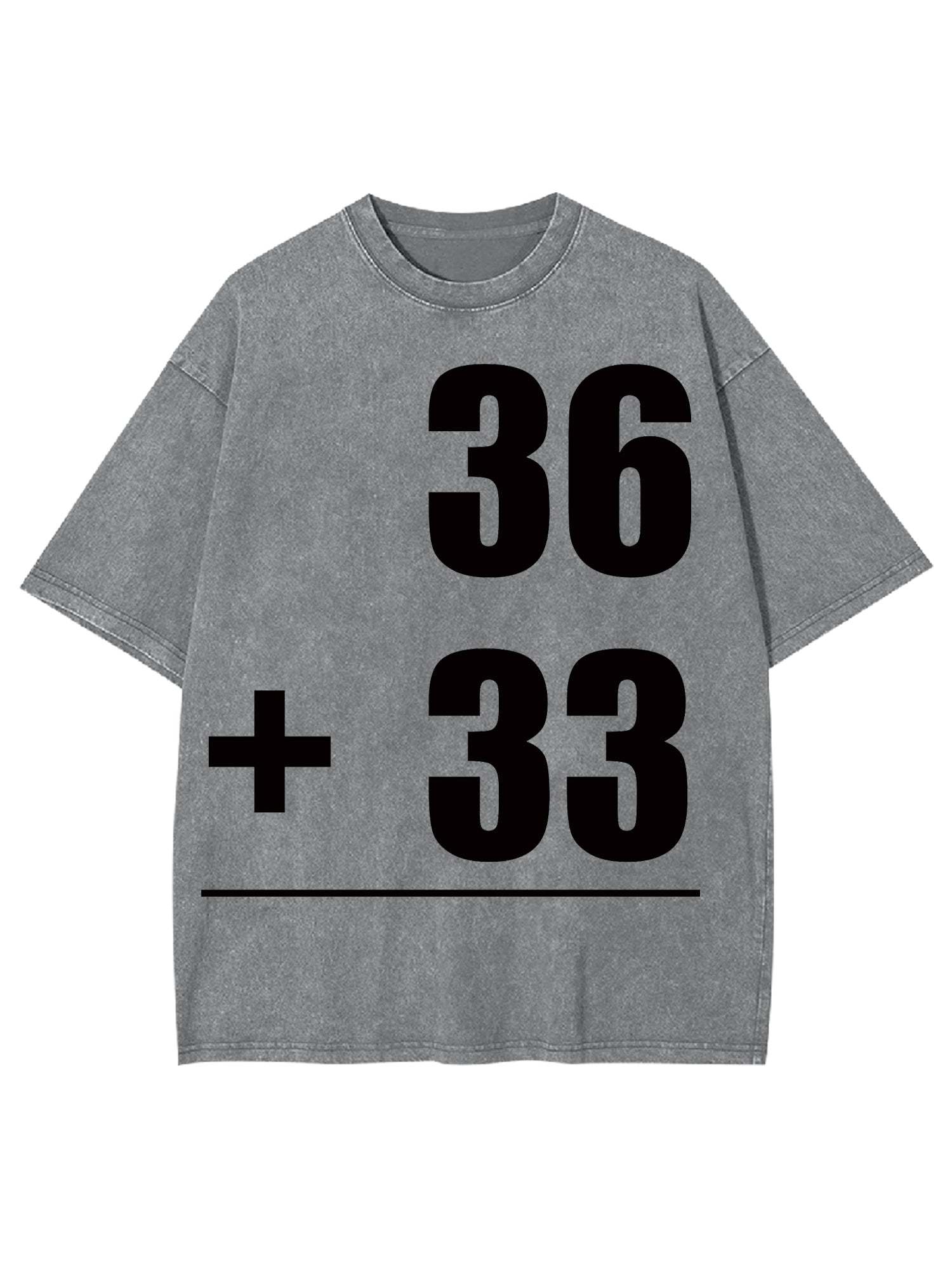 Math Problems Washed Tshirt-ClassyOutlaw