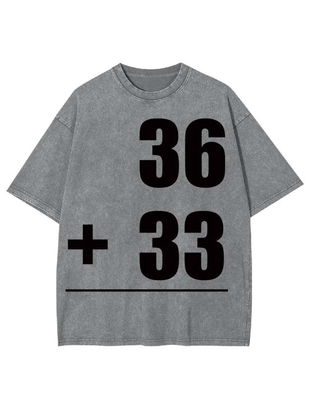 MATH PROBLEMS WASHED TSHIRT