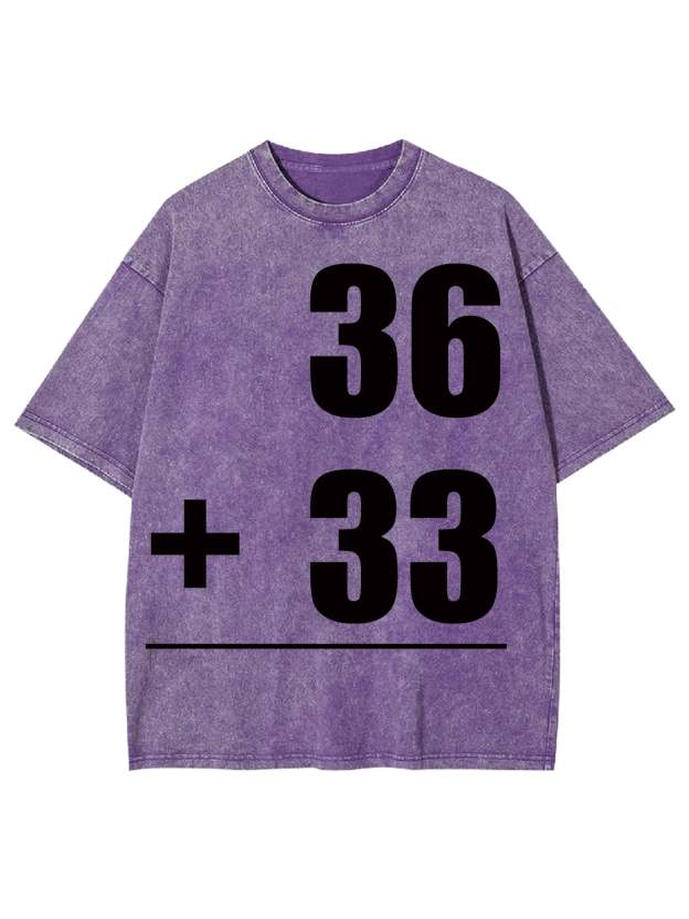 MATH PROBLEMS WASHED TSHIRT