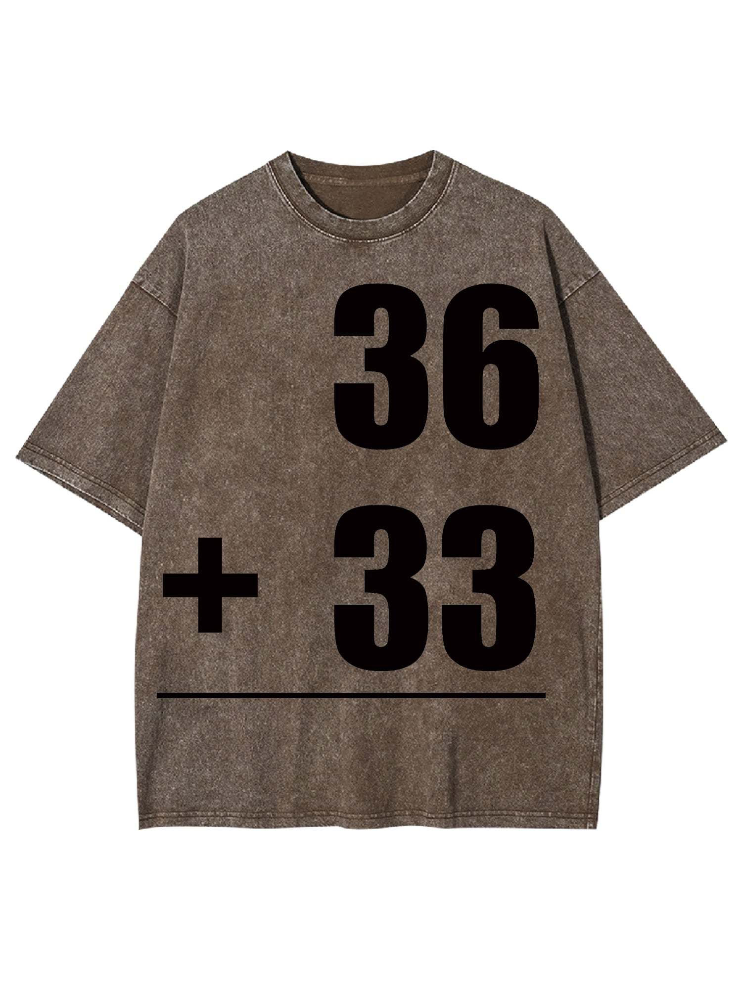 Math Problems Washed Tshirt-ClassyOutlaw