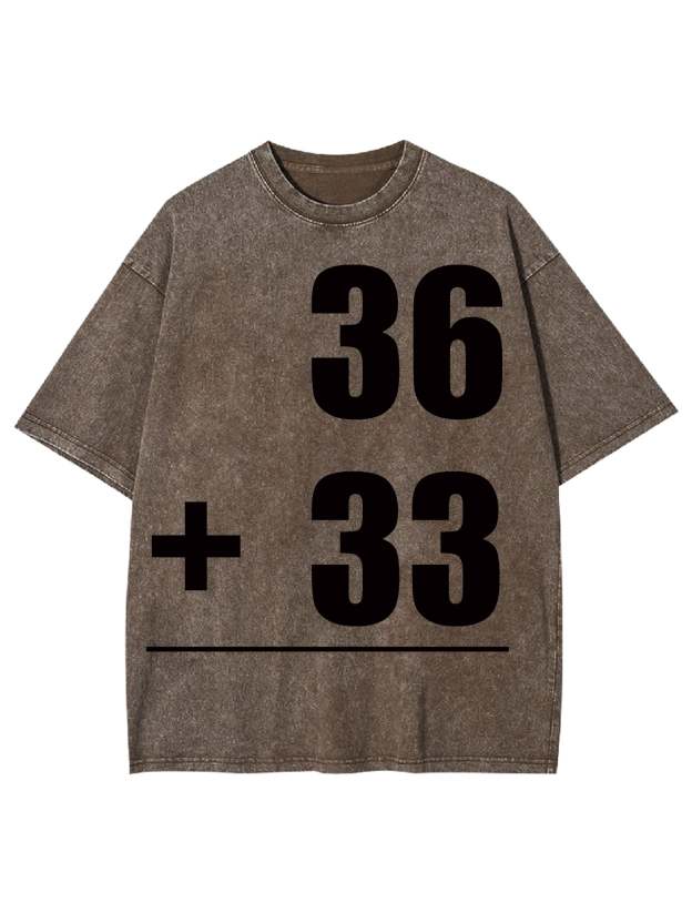 MATH PROBLEMS WASHED TSHIRT