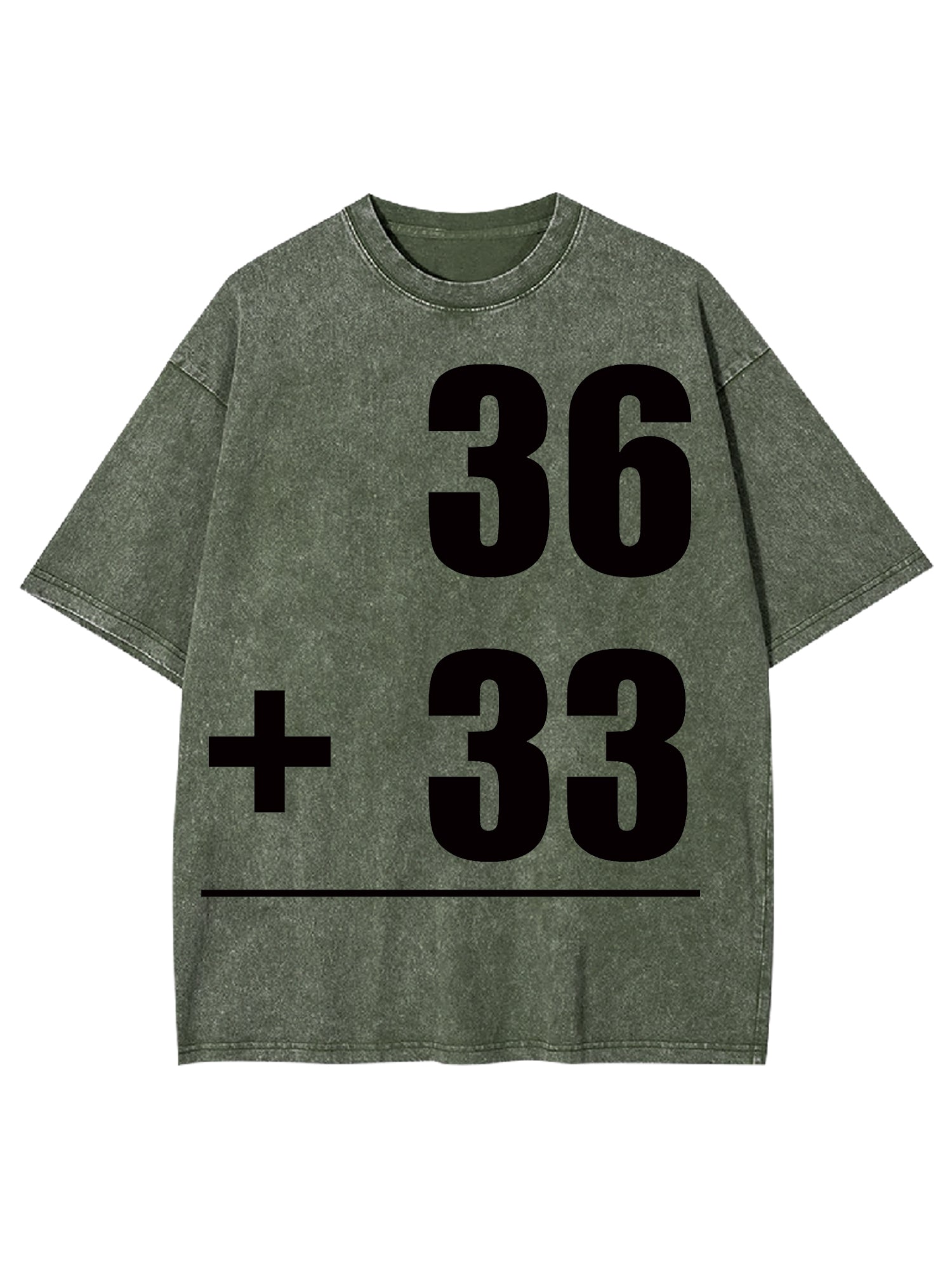 Math Problems Washed Tshirt-ClassyOutlaw