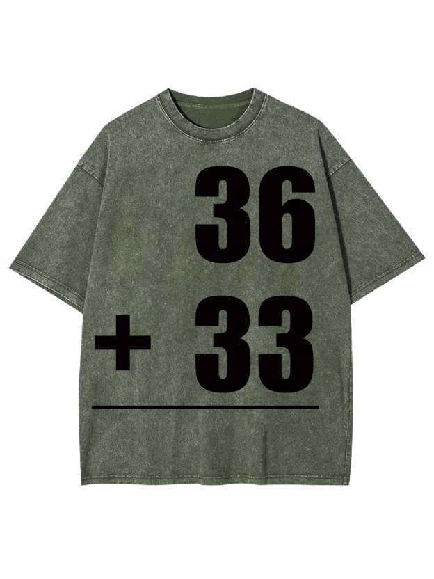 MATH PROBLEMS WASHED TSHIRT