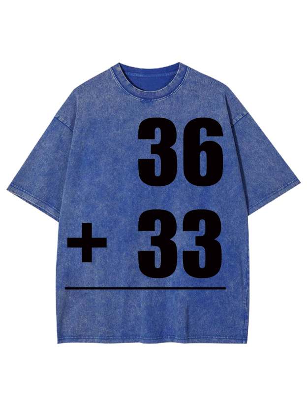 MATH PROBLEMS WASHED TSHIRT