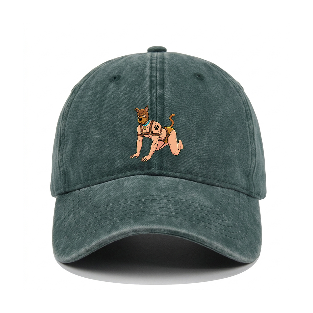 HUMAN PUP PLAY WASHED VINTAGE BASEBALL CAP