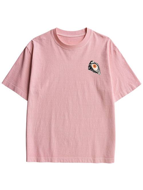 MULTITUDE OF GAZES DOUBLE SIDED PRINT WASHED TSHIRT