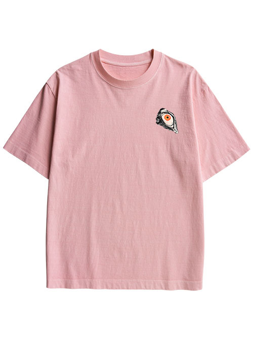 MULTITUDE OF GAZES DOUBLE SIDED PRINT WASHED TSHIRT