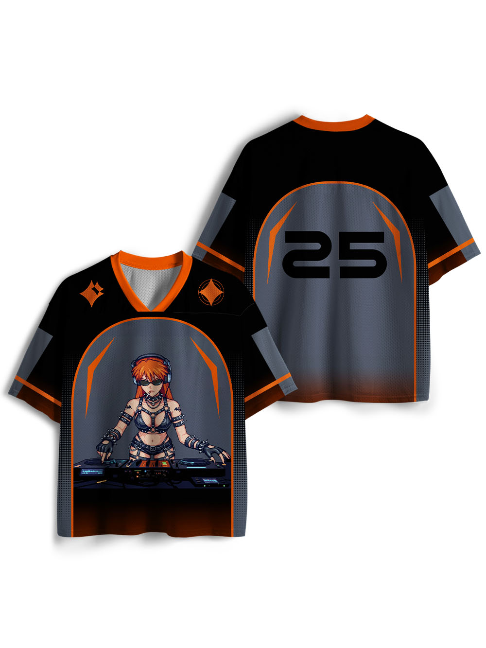 CYBER PIXEL DJ QUEEN MESH JERSEY