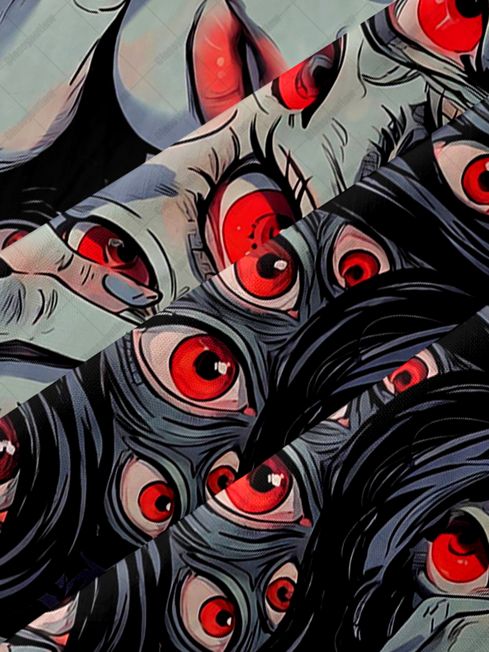 THOUSAND EYES GAZE BUTTON UP POCKET SHIRT
