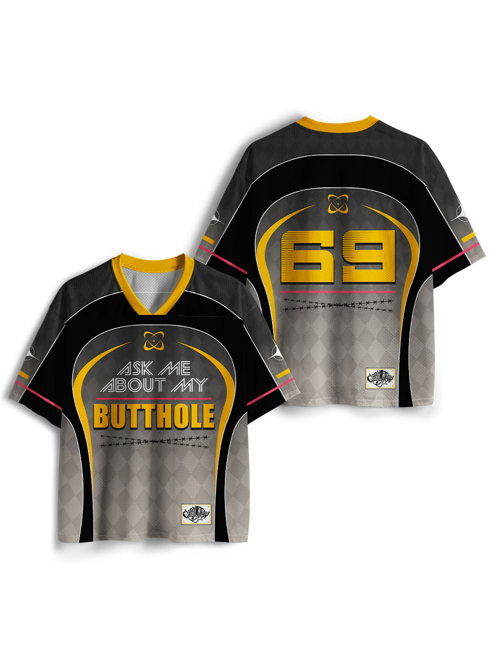 ASK ME ABOUT MY BUTTHOLE MESH JERSEY