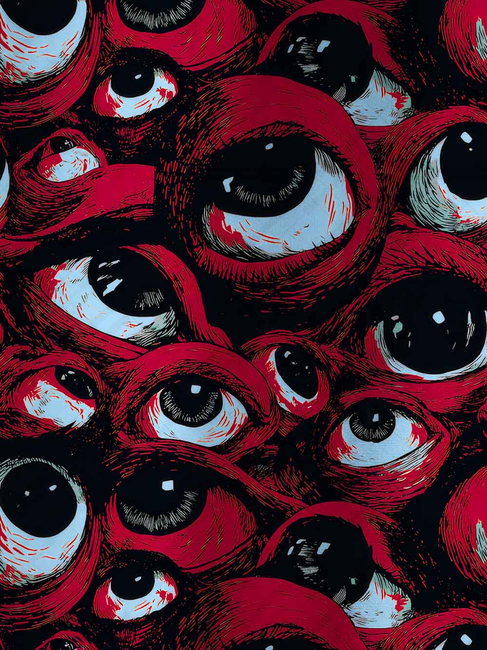 multiple eyes Graphic T-shirt