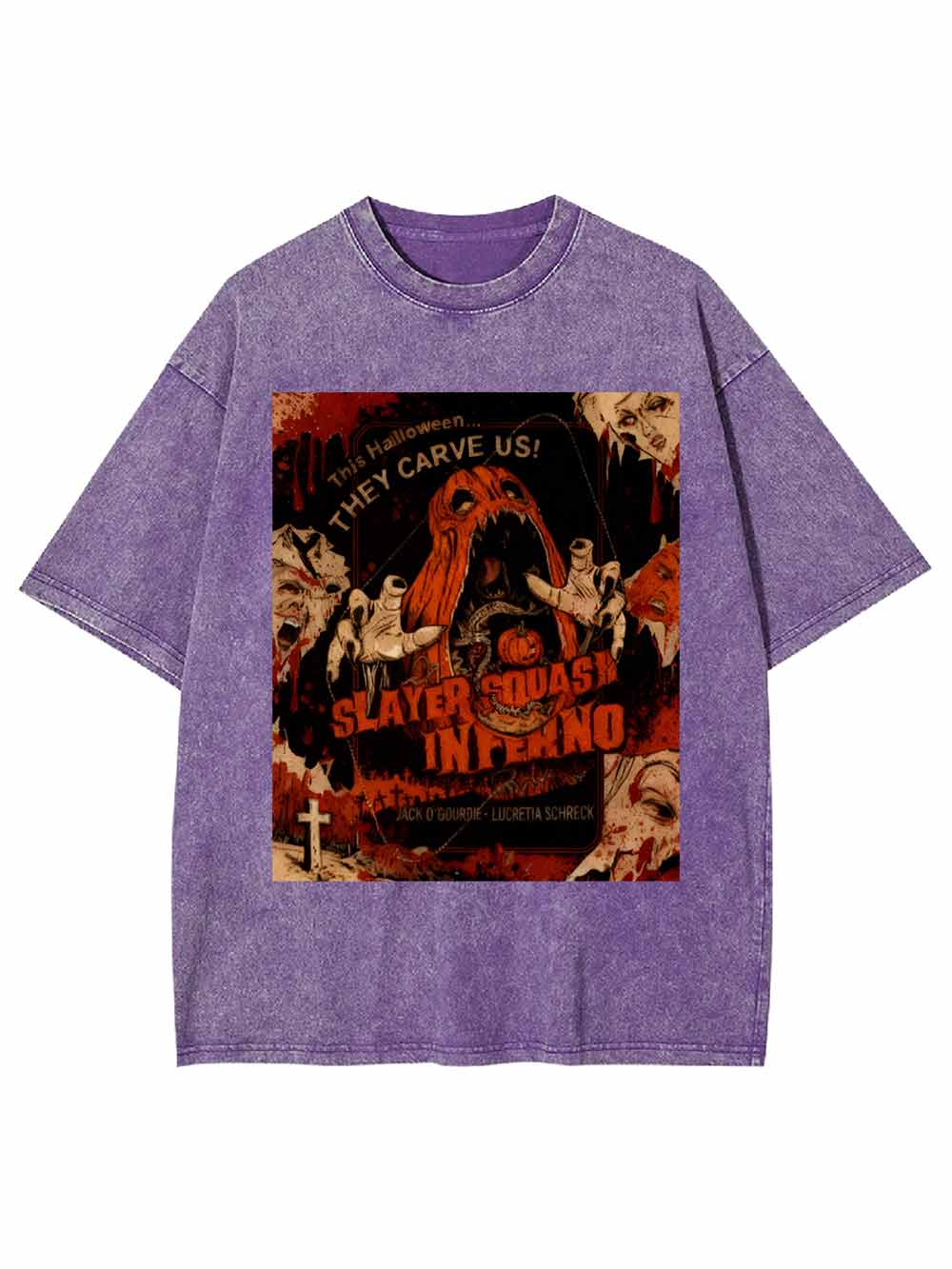 Slayer Squash Inferno Washed Tshirt
