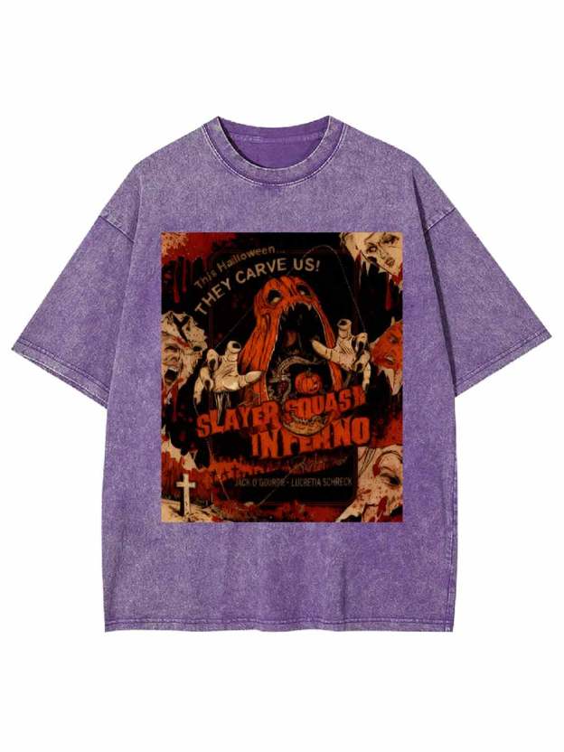 Slayer Squash Inferno Washed Tshirt
