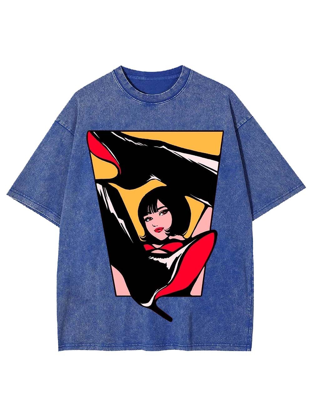 Boots Girl Washed Tshirt