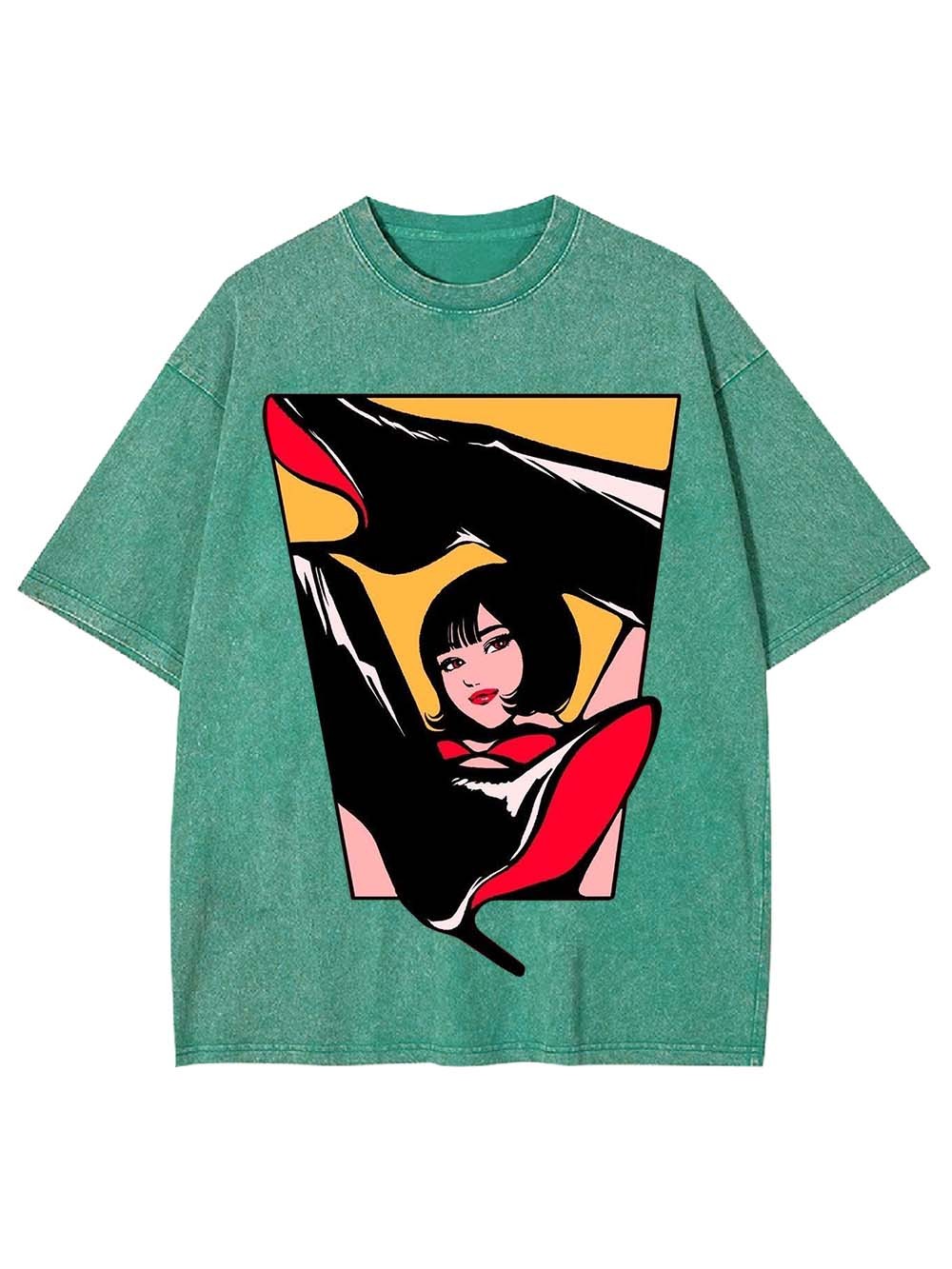 Boots Girl Washed Tshirt