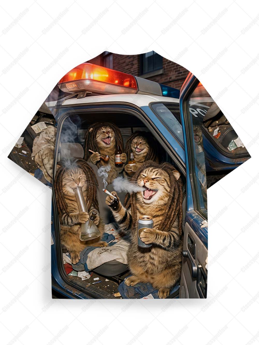 Fur Patrol – Wild Night Meme Graphic T-shirt