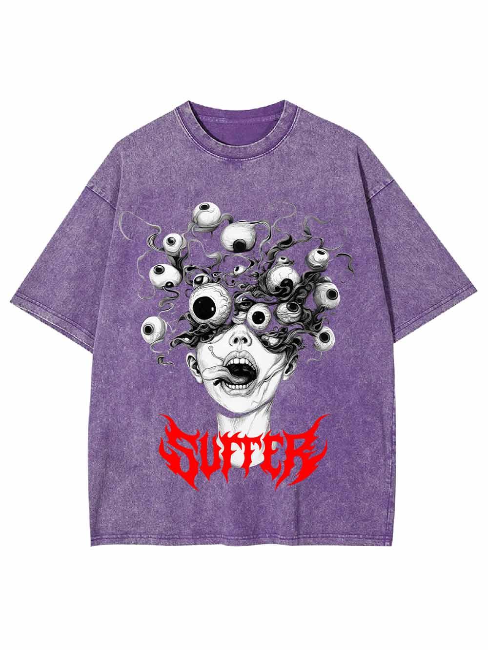 Suffer Weird Eyeball Washed Tshirt