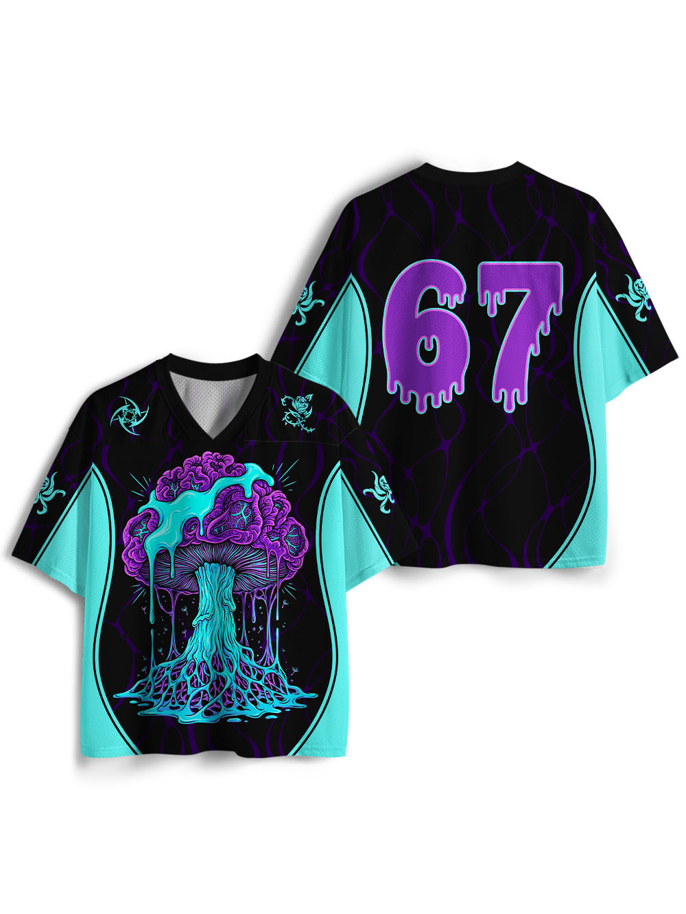NEON MUSHROOM BRAIN MESH JERSEY