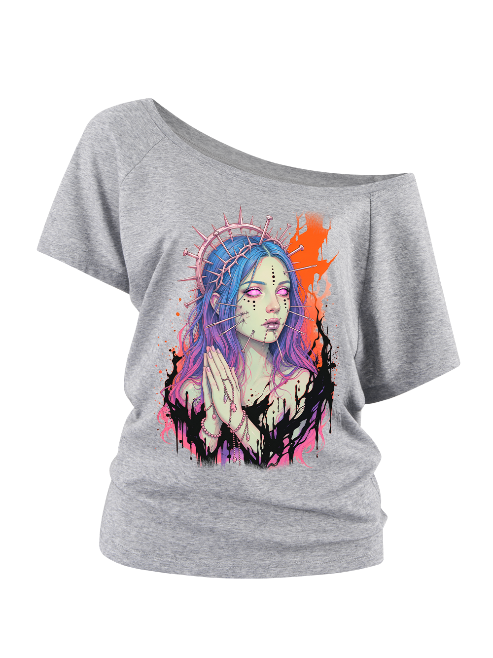 THORN MADONNA OFF SHOULDER TSHIRT
