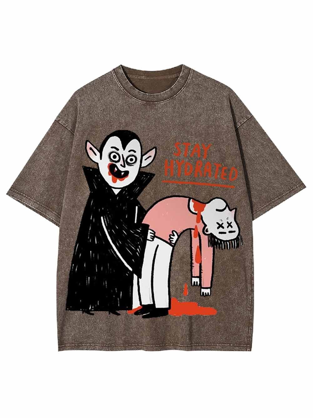 Stay Hydrated Washed Tshirt