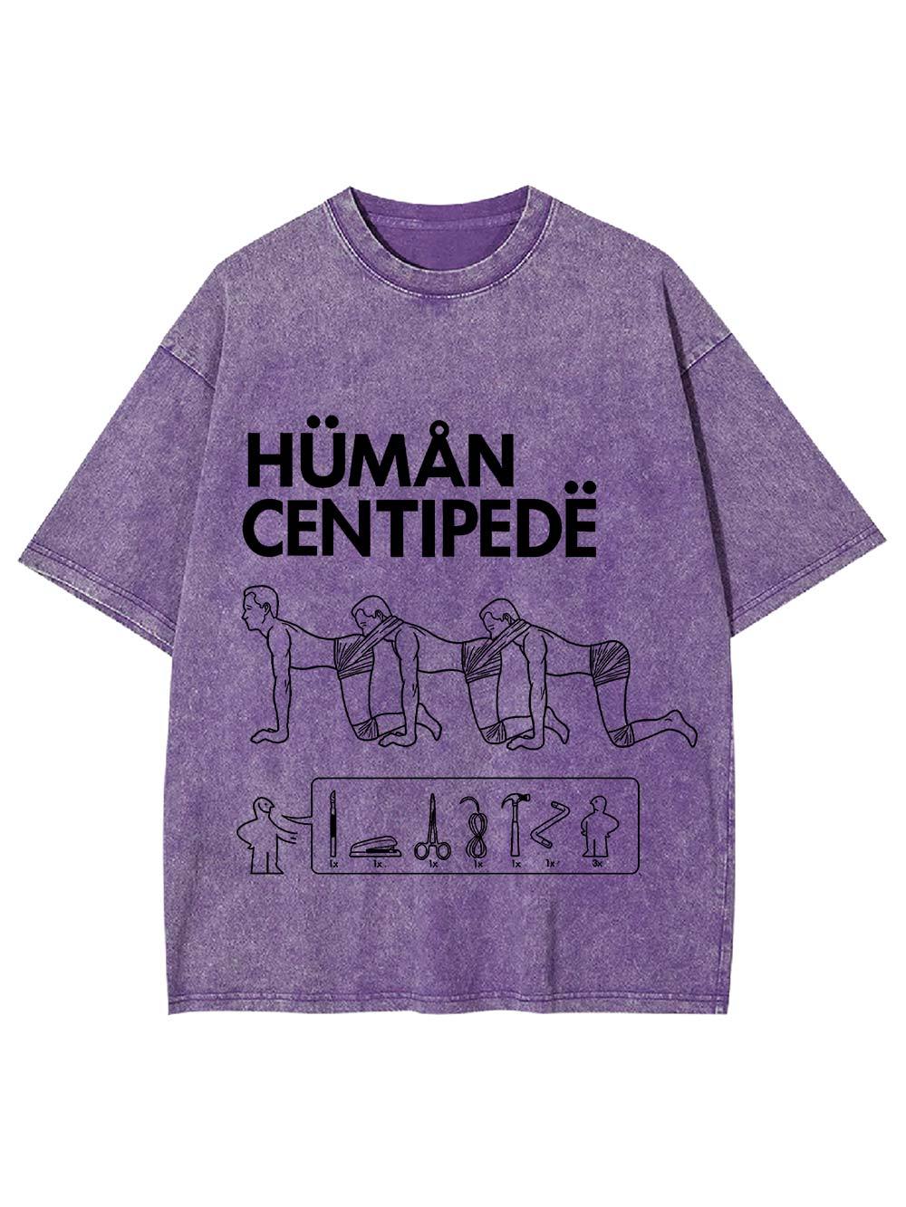 Human Centipede Assembly Washed Tshirt