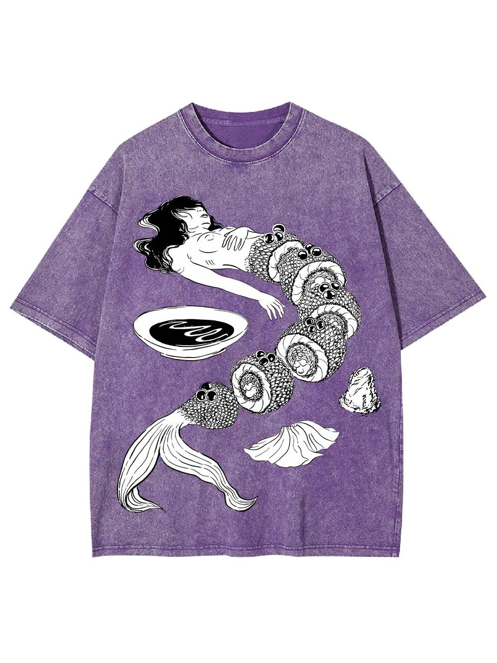 Human Sushi Slices Washed Tshirt