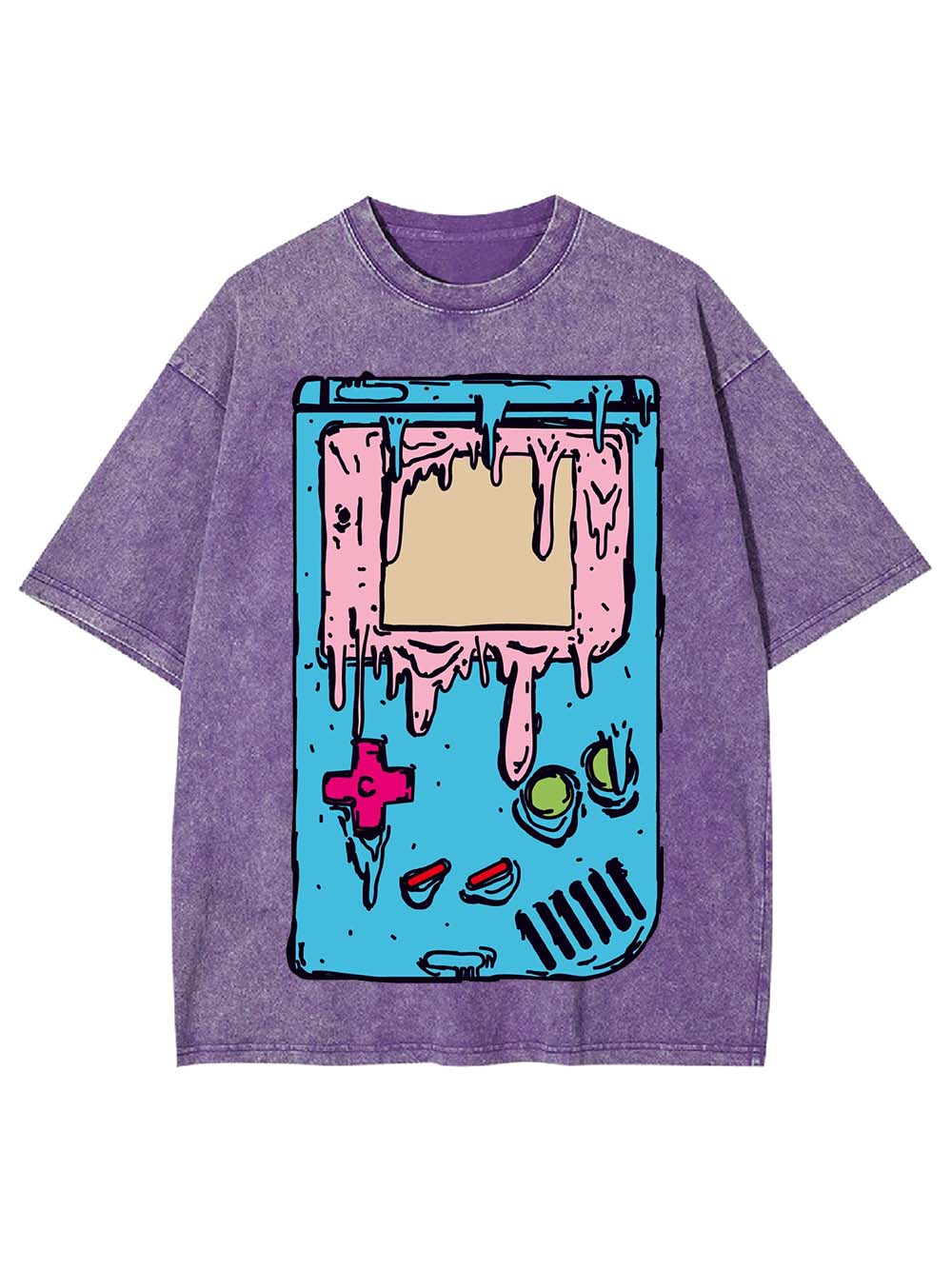 Melting Game Console Washed Tshirt