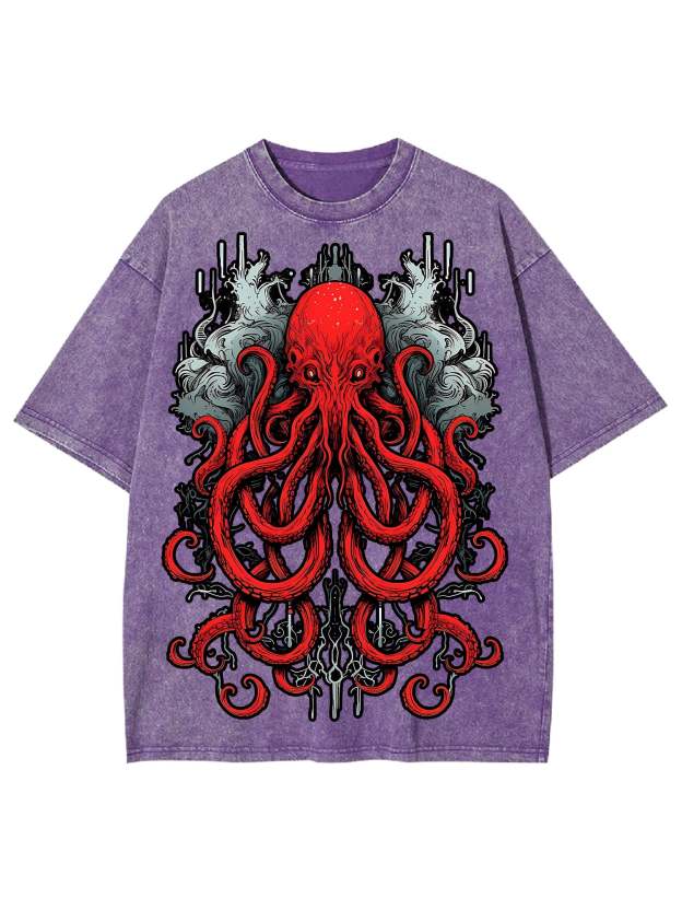 Abyssal Sea Monster Washed Tshirt