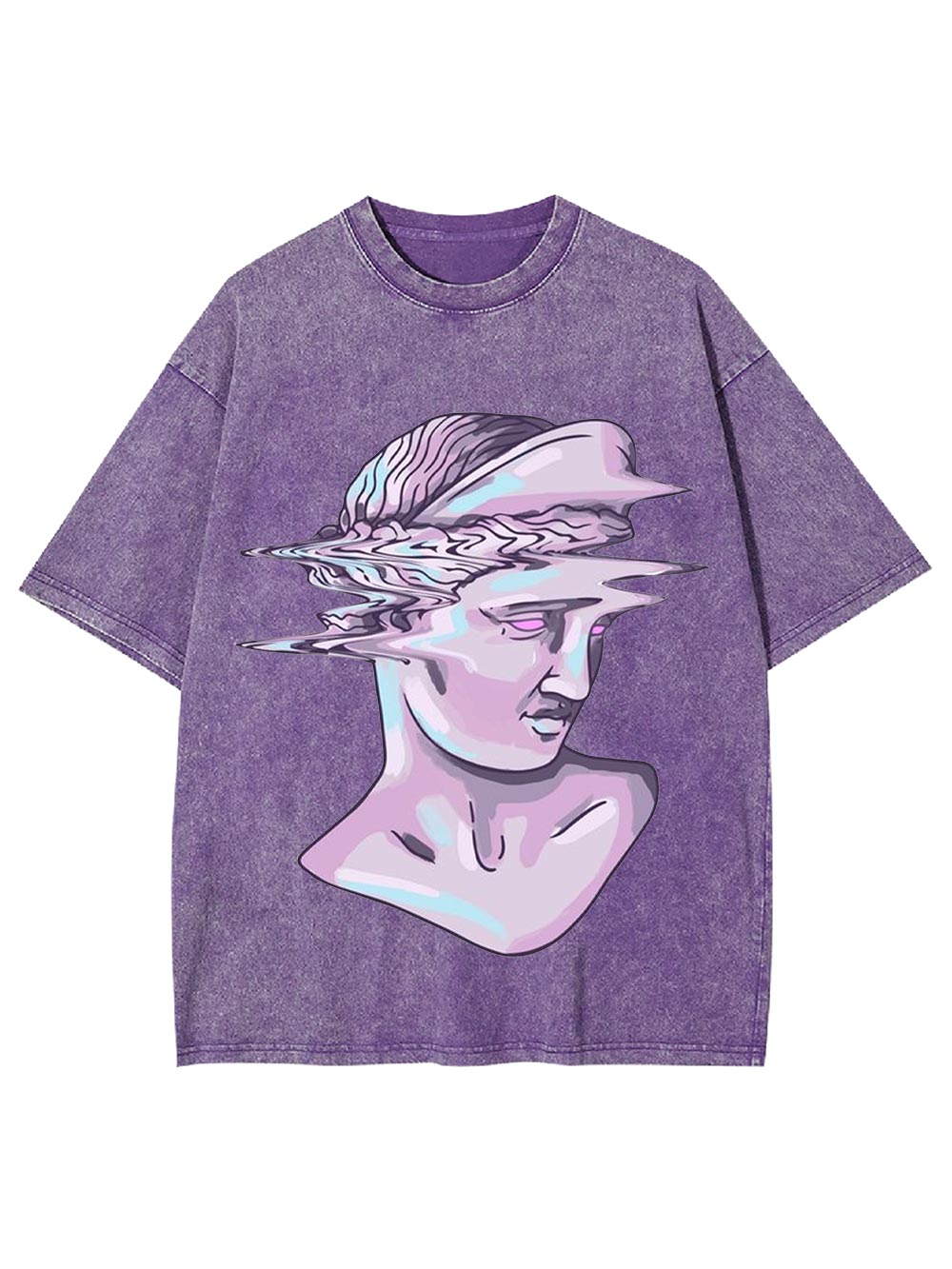 Glitched Statue Washed Tshirt