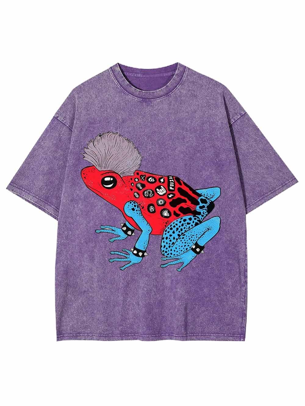 COLORFUL FROG WASHED TSHIRT