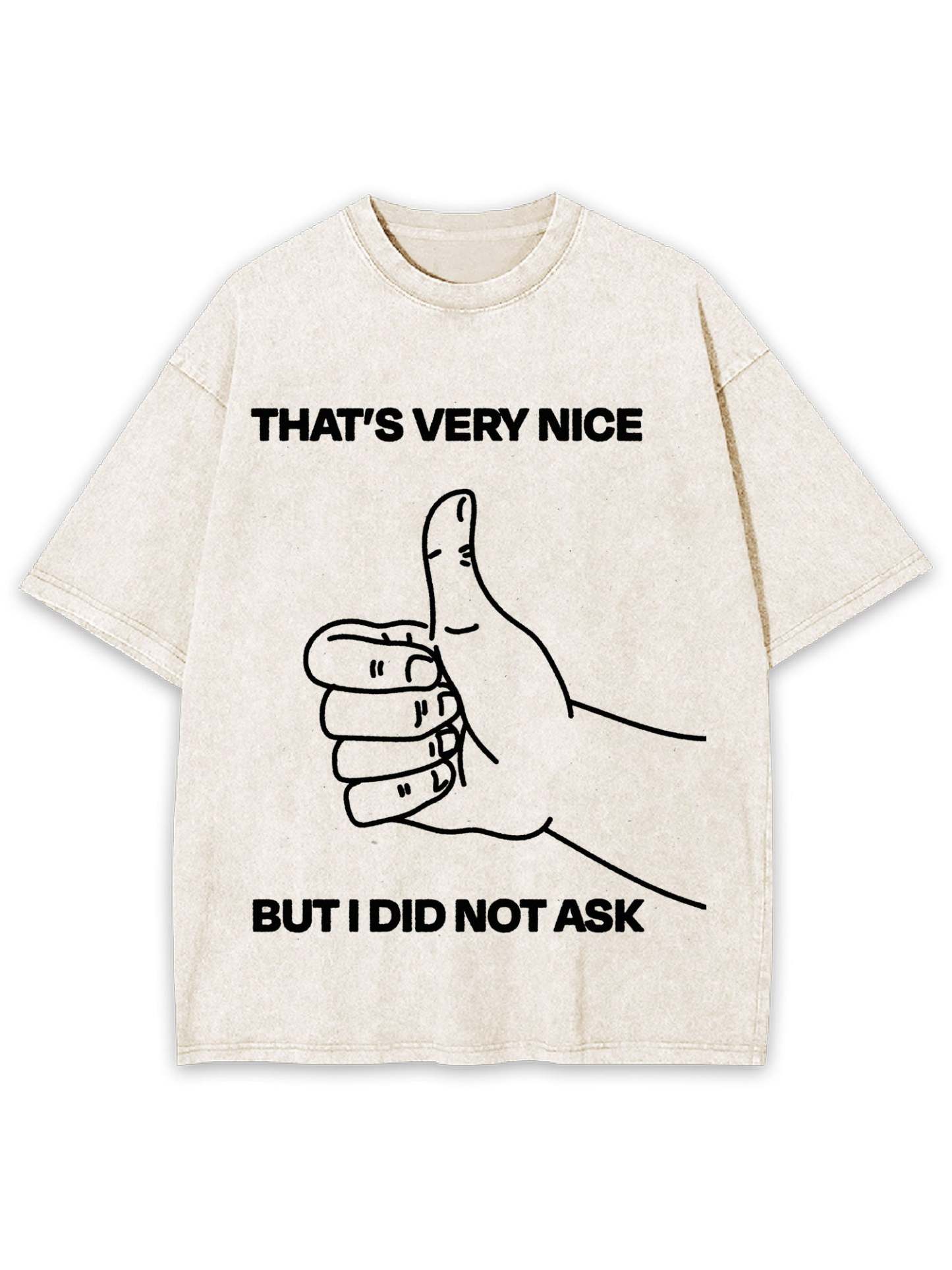 That's Very Nice But I Did Not Ask Washed Tshirt