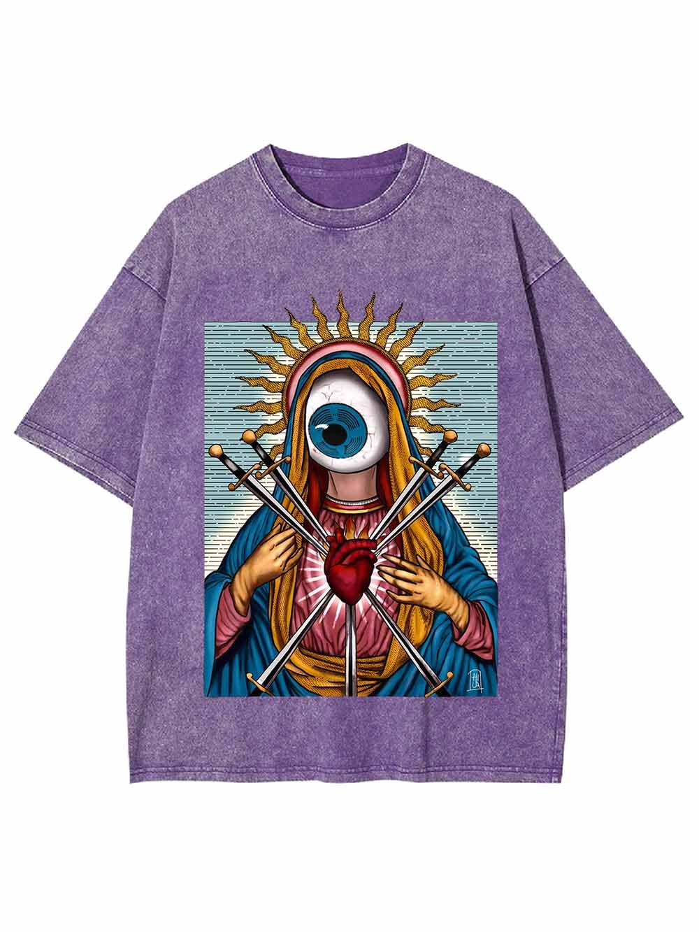 SACRED HEART WASHED TSHIRT