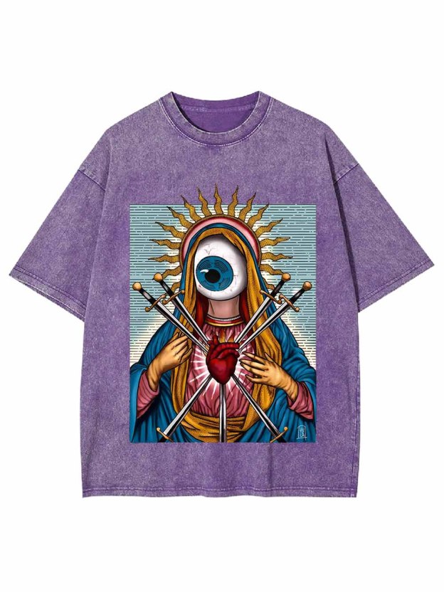 SACRED HEART WASHED TSHIRT